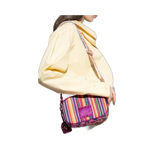 Shoulder Bag With Multicolor Stripes