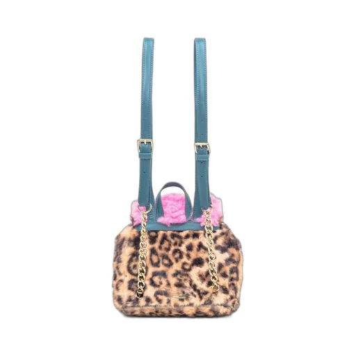 Furry Patchwork Backpack