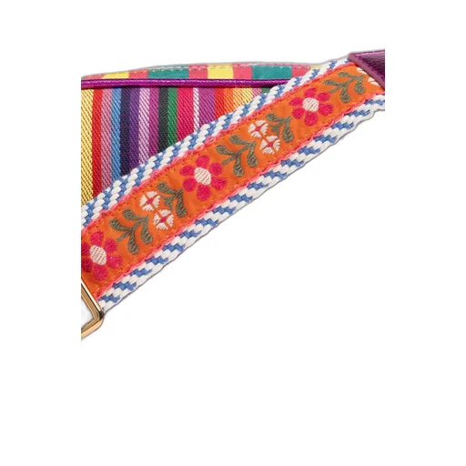 Shoulder Bag With Multicolor Stripes