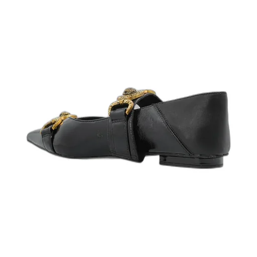 Ballet Flats With Medusa Hardware
