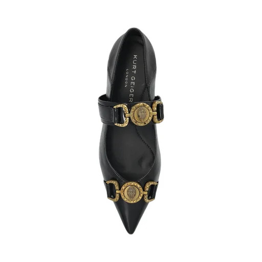 Ballet Flats With Medusa Hardware