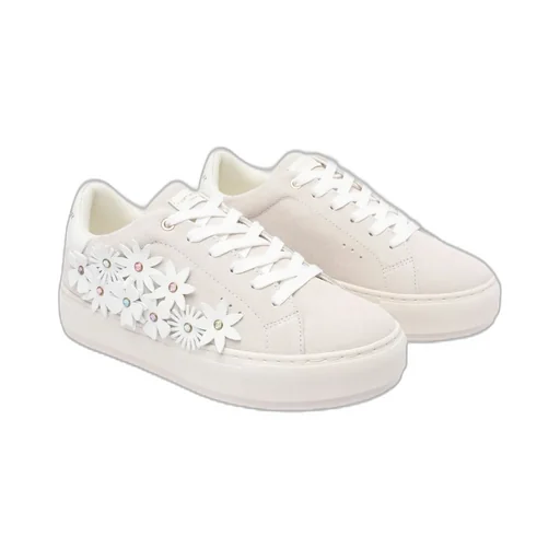 Sneakers With Floral Embellishments