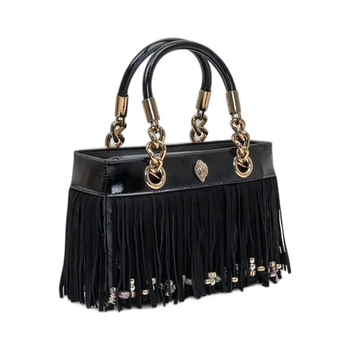 Fringed Top Handle Bag