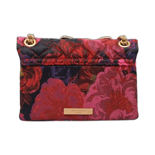 Quilted Shoulder Bag With Embellishments