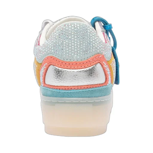 Platform Sneakers With Rhinestones