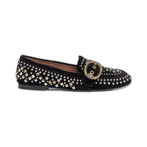 Loafers With Embellished Buckle