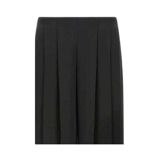 Wide-Leg Pleated Trousers