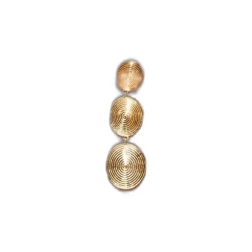 Triple Disc Earrings