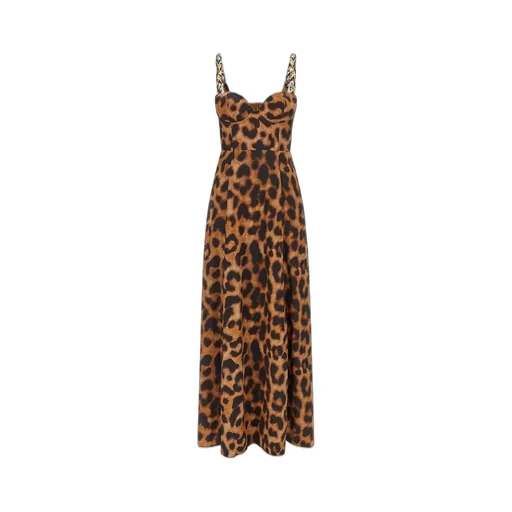 Leopard Print Bustier Dress