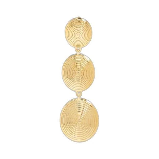 Triple Disc Earrings