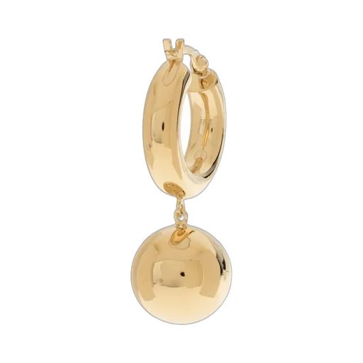 Sphere Drop Hoop Earrings