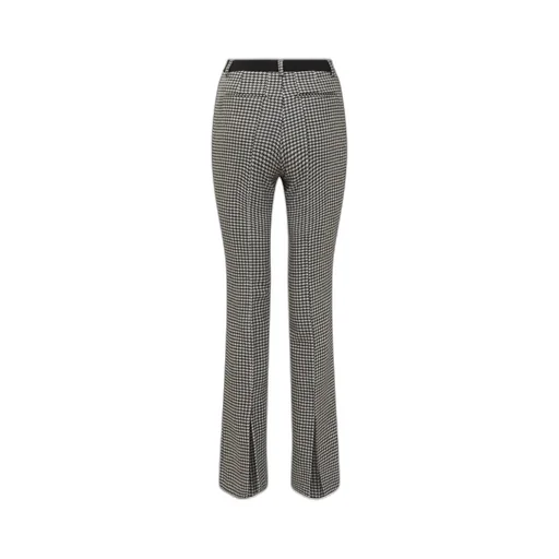 Houndstooth Flared Trousers
