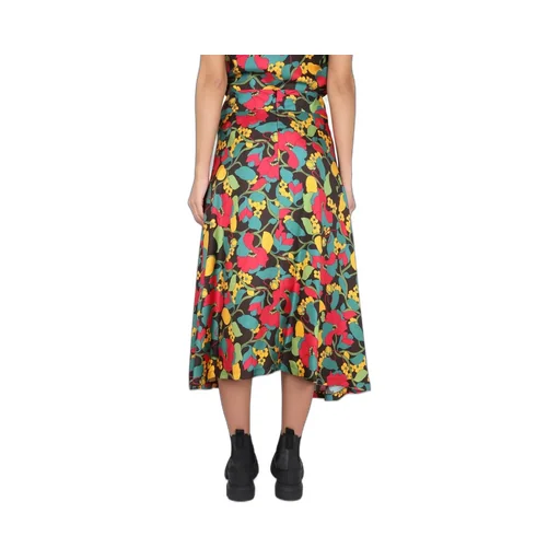 Floral Print Midi Skirt