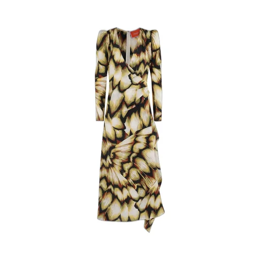 Floral Print Wrap Dress