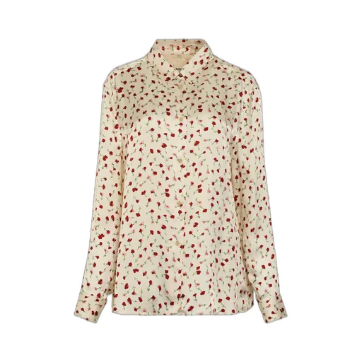 Floral Print Silk Shirt