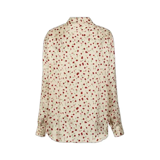 Floral Print Silk Shirt