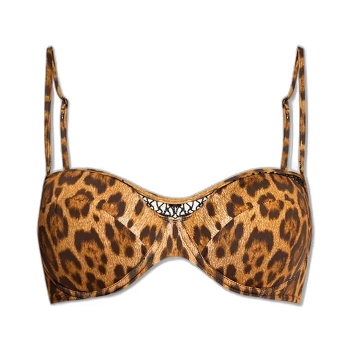 Leopard Print Bikini Top