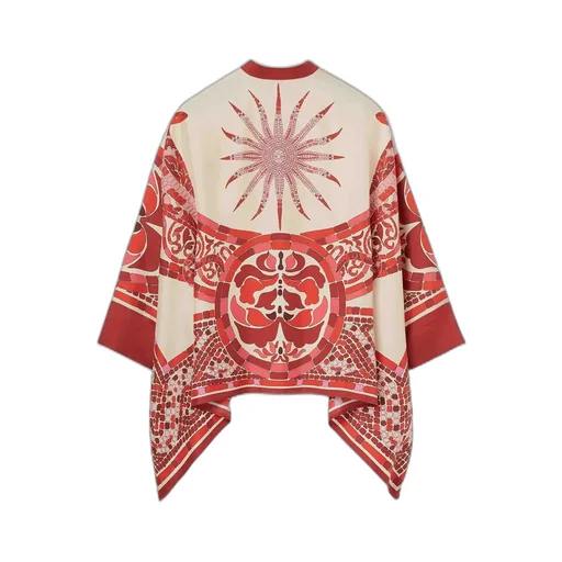 Printed Silk Scarf Blouse