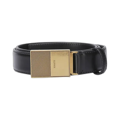 Belt With Logo Buckle