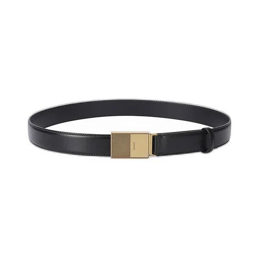 Belt With Logo Buckle