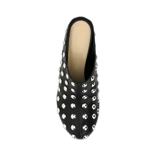 Studded Wedge Mules