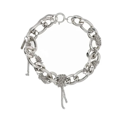 Chunky Chain Necklace With Tassel Details