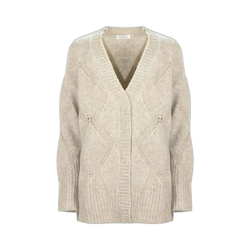 V-Neck Cable Knit Cardigan