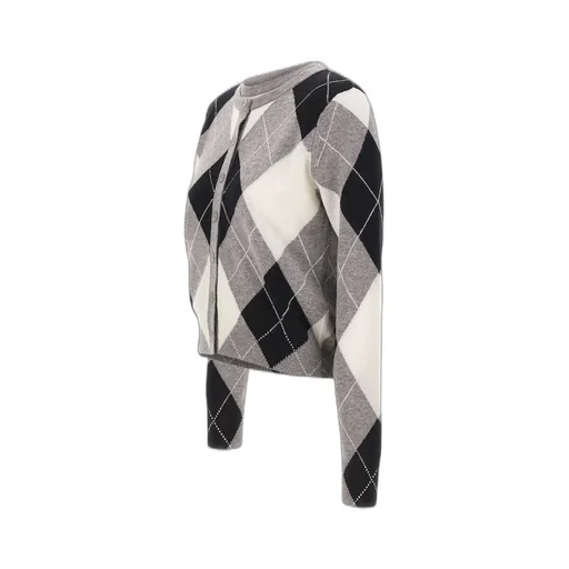 Argyle Knit Cardigan