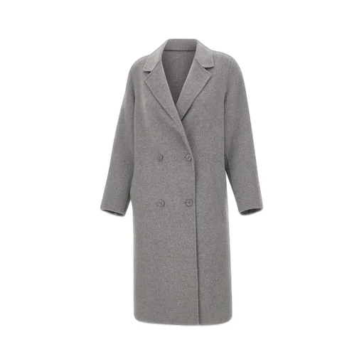 Double-Breasted Wool-Blend Coat