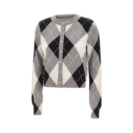 Argyle Knit Cardigan