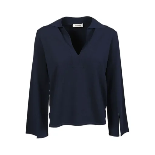 Collared V-Neck Top