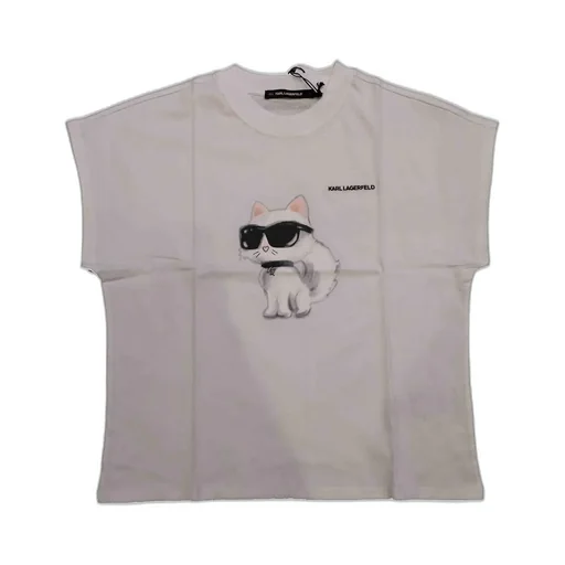 T-Shirt With Karl Lagerfeld Cat Print