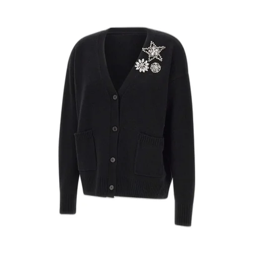 Embellished V-Neck Cardigan