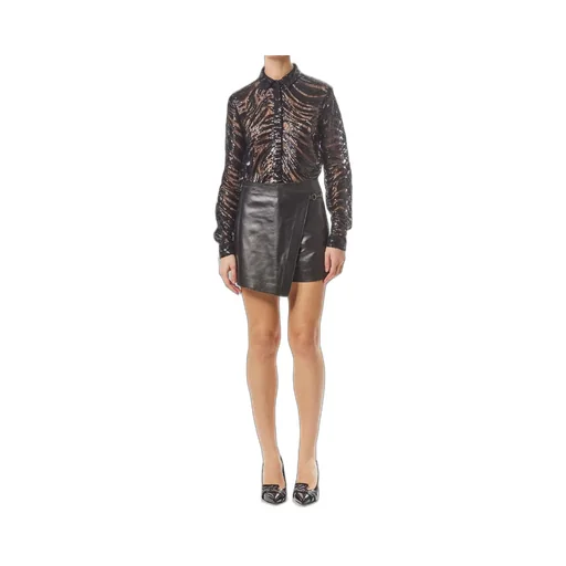 Leather Wrap Skirt