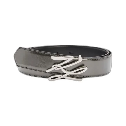 Belt With Logo Buckle