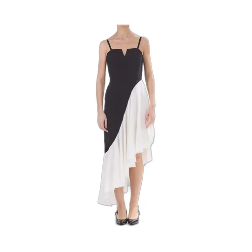 Asymmetrical Ruffled Dress