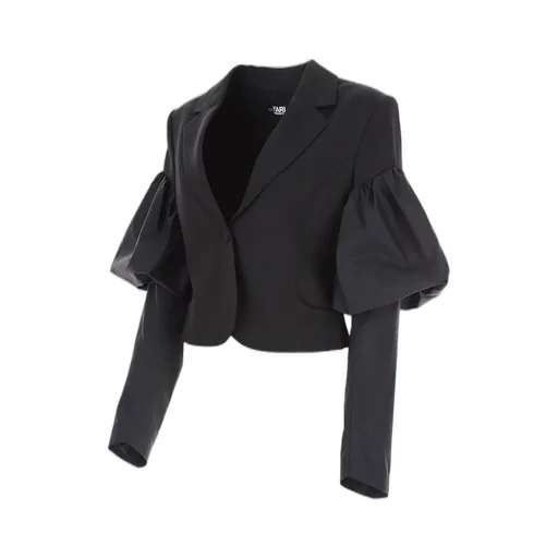 Blazer With Balloon Sleeves