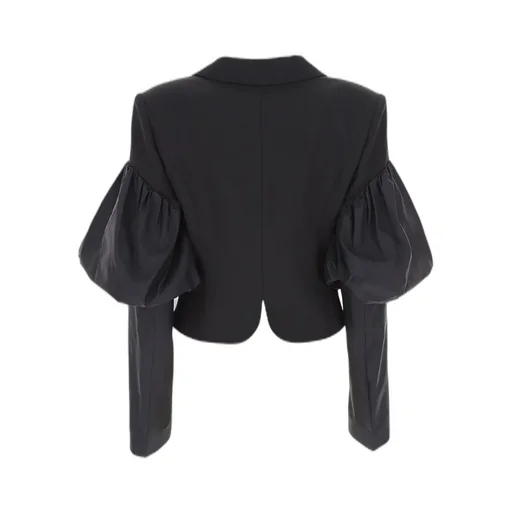 Blazer With Balloon Sleeves