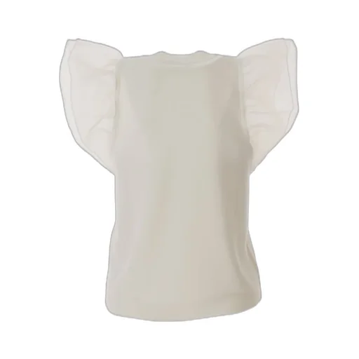 Top With Ruffled Sleeves
