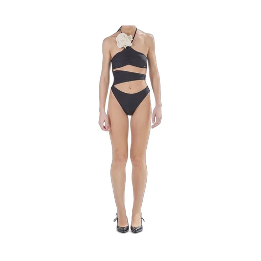 One-Piece Swimsuit With Cut-Outs And Floral Detail