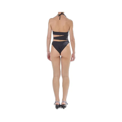 One-Piece Swimsuit With Cut-Outs And Floral Detail