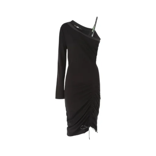One-Shoulder Ruched Dress