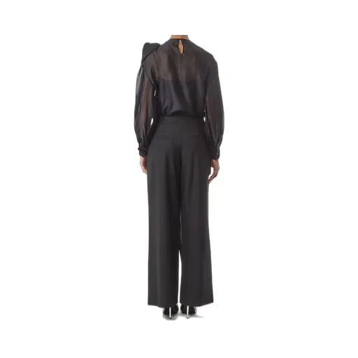 Wrap Wide-Leg Trousers