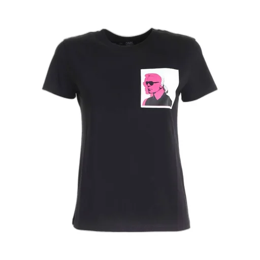 T-Shirt With Karl Lagerfeld Graphic