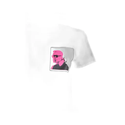 T-Shirt With Karl Lagerfeld Graphic