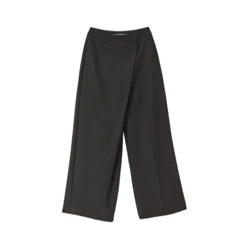 Wrap Wide-Leg Trousers
