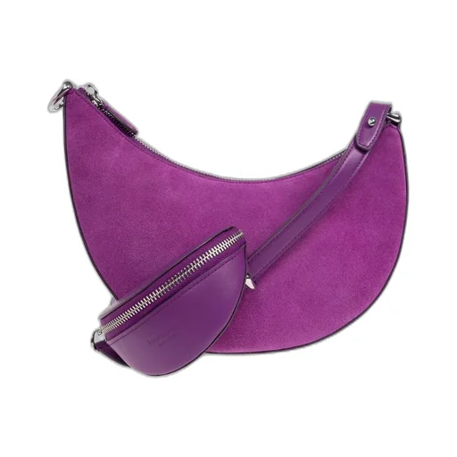 Crescent Shoulder Bag With Pouch