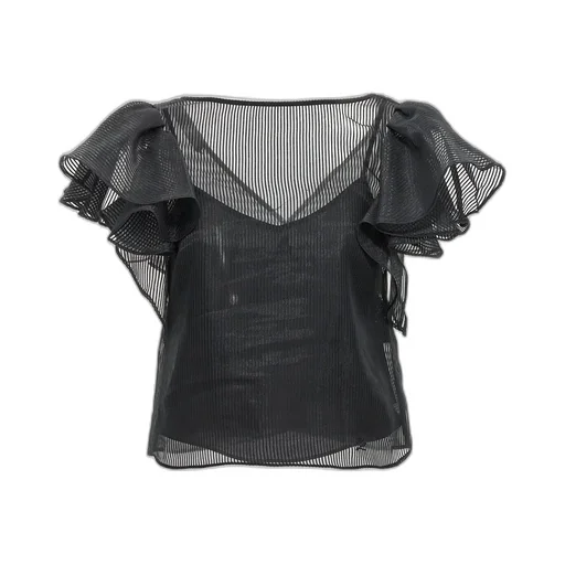 Sheer Striped Top