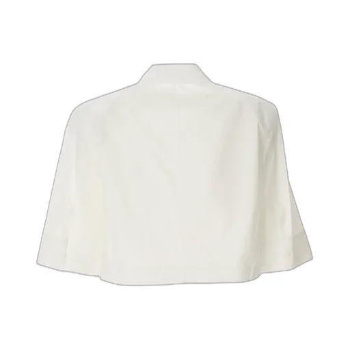 Cropped Shirt With Pleated Detail