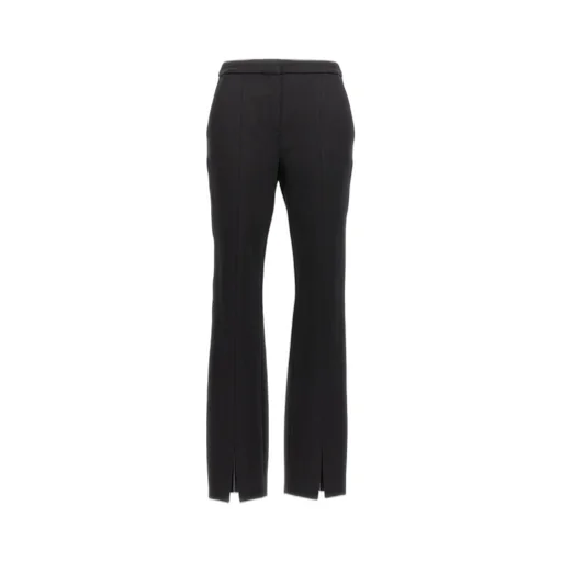 High-Waisted Flared Trousers